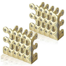 (As show, One size) 10pcs Baseboard Corner Protectors-Brass Skirting Board Corner Protectors,Decorative Protector Cover