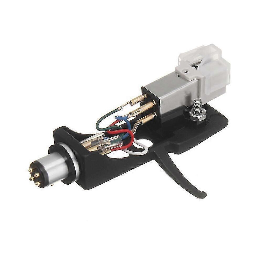 Kikidex (As Show, One Size) Stylus With Turntable Headshell 4 Pin Contacts Lp Vinyl Magnetic Stylu