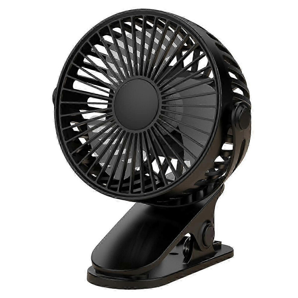 (As show, One size) Clip on Fan Usb Charging Outdoor Portable Student Dormitory Rotating Silent 3-Speed Adjustable Fan compatible with Bedroom Office,-image-OPC-PHG9CVP-NEW