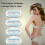 (Blue Handle. 4 Refills) Razor Blades Women, Razor Blade Refills, Designed For A Comfortable Shave Smooth Glide 2