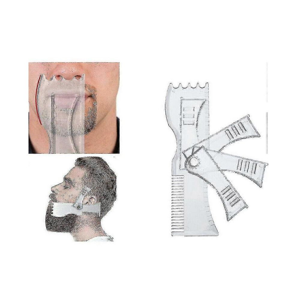 Men's Beard Shaping Liner Comb Shaper Trimming Symmetry Hair Styling Barber Tool