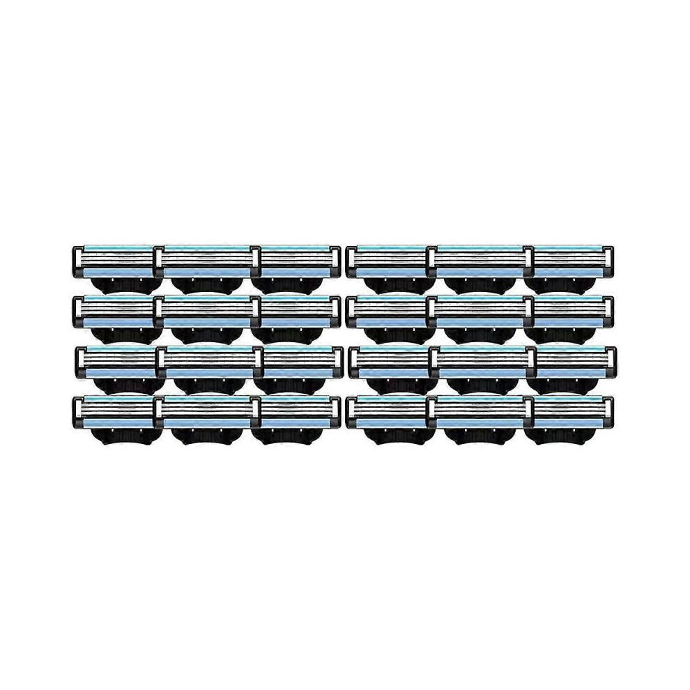 24PCS Replaceable Shaver Blades Refills Manual 3 Blades Refills 3 Mens Refills Shaver Blades-image-OPC-PHG9DKM-NEW