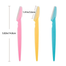 6pcs Exfoliating Dermaplaning Eyebrow Razor Facial Razors Shaver with Precision Cover for Women, Random Color