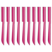 Eyebrow Razor, Eyebrow Razor Shaper for Men and Women, Grooming Shavers (red-10pcs)