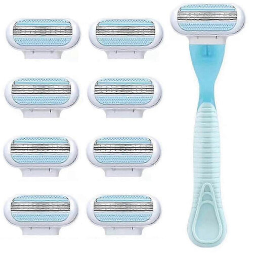 Women's Razor Blade Refills - Blue Handle, 8 Pack for Smooth Shave