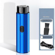 (Blue) Electric Shavers Selected Abs Material Comfortable And Full Of Texture Mini Body Razor Blades