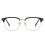 (Gray, -50) Rectangle Myopia Glasses Spectacle  Anti Blue Light-1.0~-6.0 2