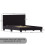 Vida Designs (Small Double, Black) Lisbon Faux Leather Upholstered Bed Frame UKFR 9