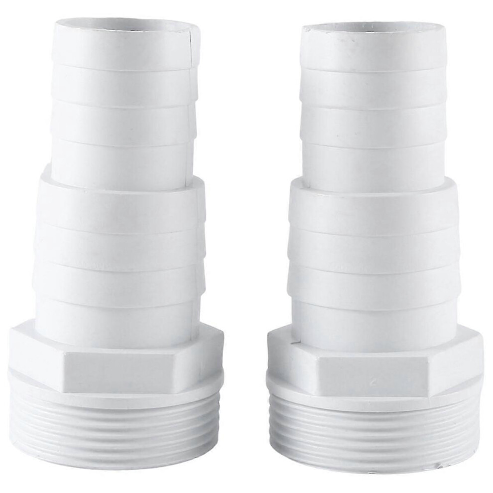(As Show, One Size) 2Pcs Hose Adapter 1-1/2Inch And 1-1/4Inch Male 3-Way Washer Hose Connection Compatible With Hot Tubs Swimming Pool Hose Connector Kikidex