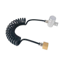 (As show, One size) Whipped Cream Chargers with Hose Coil Line From Thread M11x1 Fiting NO2 Tank to M22 Thread Cream Jar