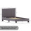Vida Designs (Single, Grey) Lisbon Faux Leather Upholstered Bed Frame UKFR 9