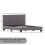 Vida Designs (Small Double, Grey) Lisbon Faux Leather Upholstered Bed Frame UKFR 9