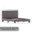 Vida Designs (King Size, Grey) Lisbon Faux Leather Upholstered Bed Frame UKFR 9