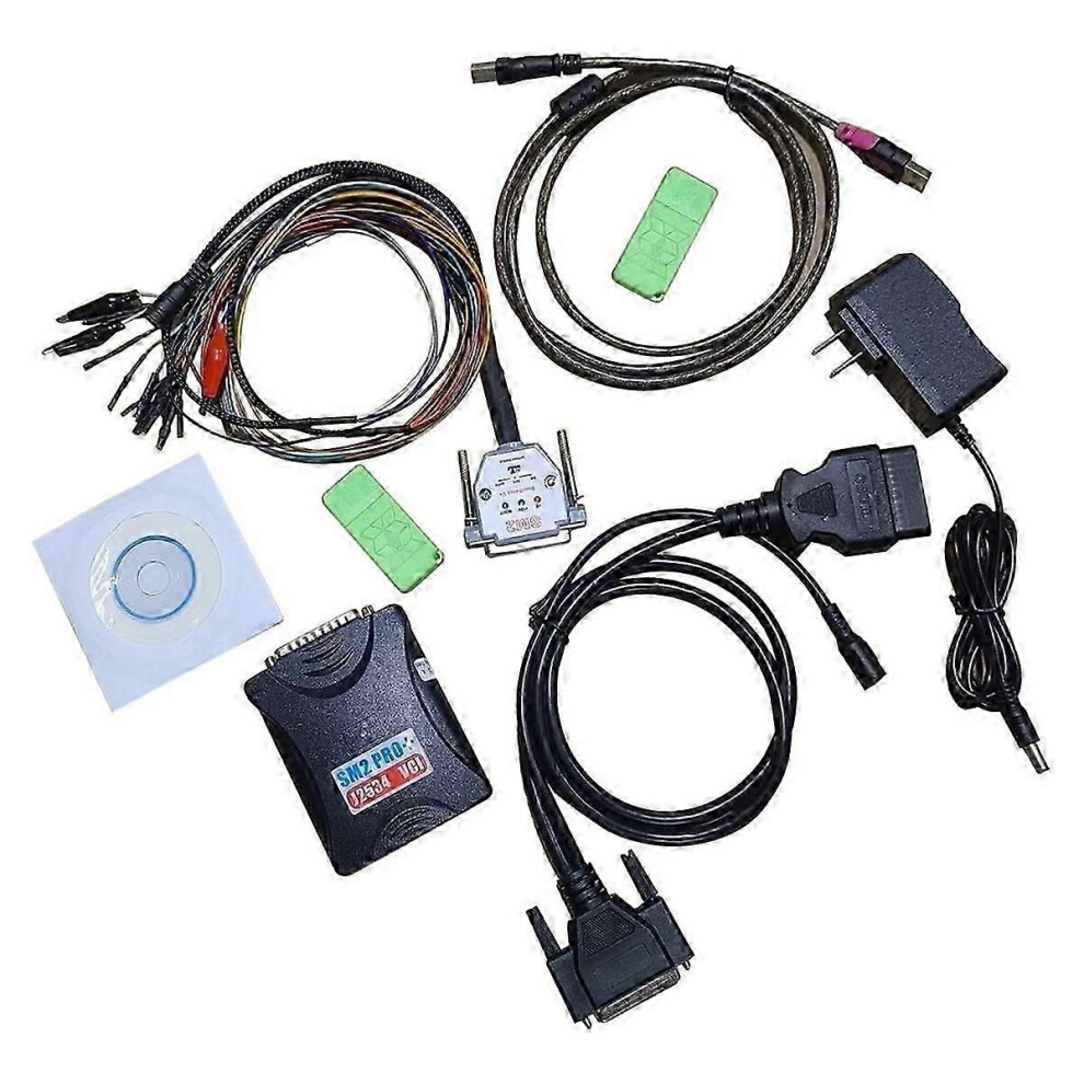 (As Show, One Size) Sm2 Pro J2534 Vci Ecu Master Obd2 Read&Write 67In1 Sm2 Pro+ Pcm Eeprom Flash Bench Obd Tool .20/1.2 4909775898910