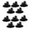 (As show, One size) 10Pack Adjustable Deck Support Pedestal Deck Foundation Base Support compatible with Floating Deck Platcompatible withm Deck Floor Height 1