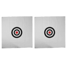 (As show, One size) 2X Golf Net Hitting Cage Practice Net Indoor Outdoor High Impact Double Back Stop with Target Train