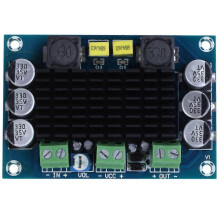 (As show, One size) DC 12V-24V TPA3116 D2 100W Mono Channel Digital Audio Power Amplifier Board car