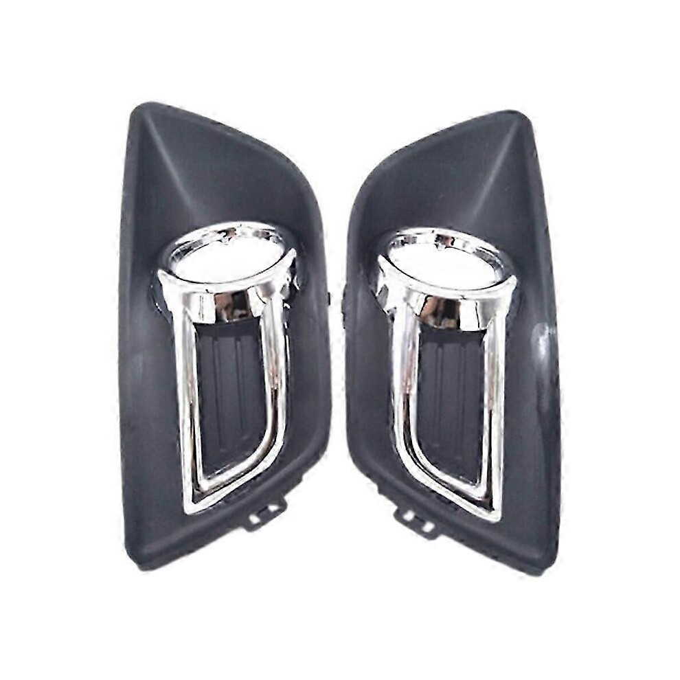 (As Show, One Size) Car Front Bumper Fog Chrome Cover Fog Lamp Cover Compatible With C4 C-Quatre 2008-2011 Light 4909775973754