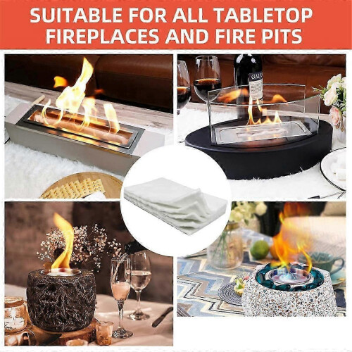 (As show, One size) Tabletop Fire Pit Ceramic Wool Wick compatible with , , , Flammtal, , , to Extend Burning Time 2