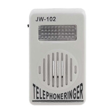(As show, One size) Telephone Ringer Phone Amplifier Wall Ring Speaker Strobe Light Flasher Bell Extra-Loud Sound