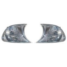 (As show, One size) Clear Marker Signal Blinker Corner Parking Light Lamp compatible with - E46 3 Series Coupe 1999-2001 6312690430