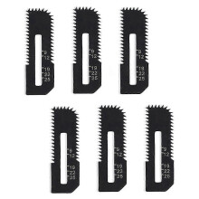 (As show, One size) 6-Pack Drywall Cut-Out Saw Blades compatible with Cordless Cut-Out Saw, Cuts Drywall Up to 1-3/16Inch Thick (Depth Markings)