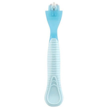 (Blue 1H) Safety Razor Women Female 3-Blades Blue Shaving Blades T-shaped Trimme Fusion Replaceable Cassettes Bikini Gift Hair Removal