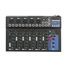 DJ Mixer,Audio Mixer Sound Mixing Console,7-Channel Bands Mixing Board