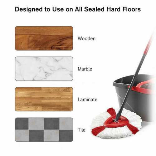 6x Replacement for Vileda Mop Heads Refill Turbo Microfibre Spin Mop 2