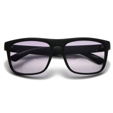 (Gradient Gray, +2.50 strength) Square Bifocal Tinted Presbyopic Glasses Men Women Outdoor Fashion Sunglasses