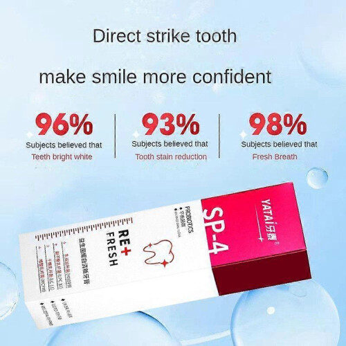 2x Sp-4 Probiotic Brightening Whitening Toothpaste-120g 1