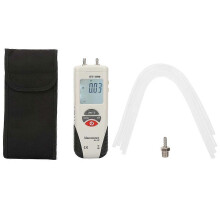 (As show, One size) HT-1890 High Precision LCD Display Digital Manometer Differential Air Pressure Meter Gauge