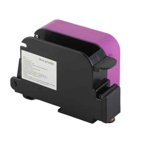 (As show, One size) Handheld Inkjet Printer Detachable Portable Mini Smart Inkjet Coding Machine for Production Date QR Code 1