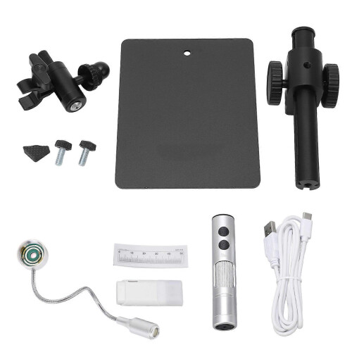 (As show, One size) Digital Microscope Magnifier 12MP 750X Magnification 360 Degree Adjustment USB Electron Microscope with Universal Light