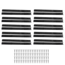 (As show, One size) 10 Pairs 22 Inch Drawer Slides Ball Bearing Sliding Guide Rails with Screws Detachable Nylon Buckle Black Regular