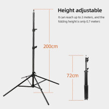 (As show, One size) 200cm/78.7in 4-Leg Metal Light Stand Adjustable Photography Tripod Stand 1/4 Inch Screw for Studio Reflector Softbox LED Video Light Ring Light Photog