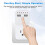 (As show, One size) 1800W Intelligent Programmable Countdown Timer Socket Electronic Timer Switch Surge Protector Outlet Dual USB Port with EU Plug 5