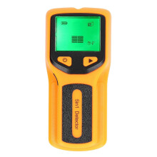 (As show, One size) Stud Finder Wall Scanner Sensor 5 in 1 Detector HD LCD Display for Wood AC Wire Center Edge Yellow