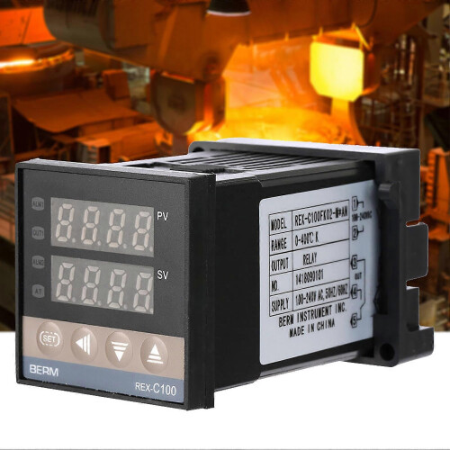 (As show, One size) PID Digital Temperature Controller Relay Output REX C100FK02-M*AN 2