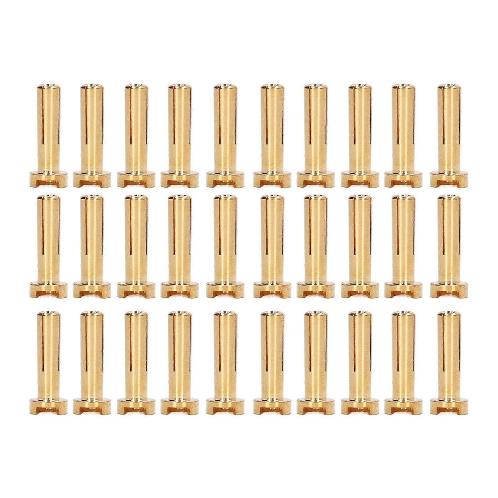 (As show, One size) 30Pcs Banana Plug Connectors Brass High Accuracy Standard RC Battery Wire Plug 4mm-image-OPC-PHG9PGP-NEW