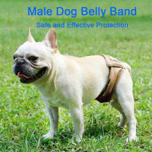 (As show, One size) Male Dog Belly Band Pet Diaper Washable Wrap Waterproof Toilet Training Dog Physiological Pant