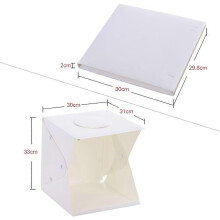 (As show, One size) 13 * 12.2 * 11.8 Medium Foldable Photography Lightbox Studio Soft Box Light Tent Cube