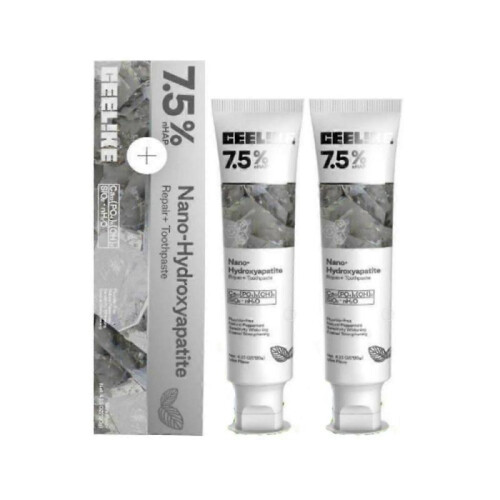 (2pcs) 1-3X CEELIKE Hydroxyapatite Toothpaste Enamel Strengthening&Sensitivity.Whitening
