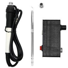 (2, One size) QUICKO Mini T12-942 Soldering Station Kit OLED DIY Solder Electric Tools Welding Iron Tips Temperature Controller with K-Tips and Handle