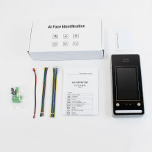 (As show, One size) Biometric Time Clock Attendance Machine for Employees Biometric In and Out Punching Support 500pcs Password/500pcs ID Card /500pcs Facial Recognition