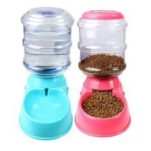 (As show, One size) Automatic Pet Water Food Dispenser 3.8L Large Capacity Self-Dispensing Gravity Pet Feeder Waterer Cat Dog Feeding Bowl Drinking Water/Automatic Feedin