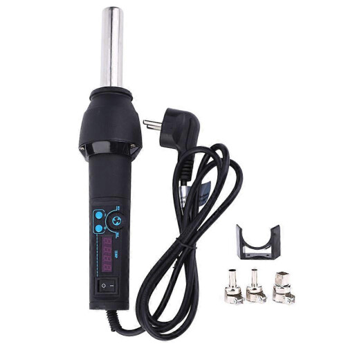 (As show, One size) Digital Portable Hot Air Gun Hand Held Adjustable Electronic Welding Tools for Hardware