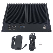 (As show, One size) IBOX 1026 Mini Computer J4125 8G Plus 128GB Hard Drive Mini PC Embedded Computer with Multiple COM Ports