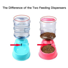 (As show, One size) Automatic Pet Water Food Dispenser 3.8L Large Capacity Self-Dispensing Gravity Pet Feeder Waterer Cat Dog Feeding Bowl Drinking Water/Automatic Feedin
