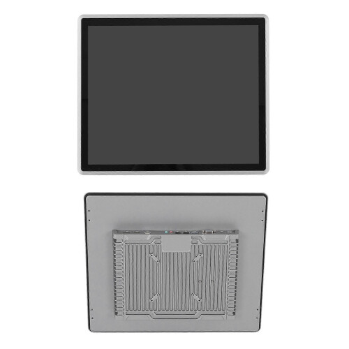 (As show, One size) Industrial Panel Computer 17 Inch TFT LCD Capacitive Touch Screen Embedded Panel PC 100240V US Plug 1